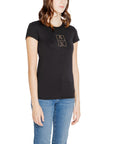 Armani Exchange Black Cotton Tops & T-Shirt
