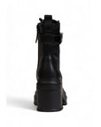 Armani Exchange Black Polyester Boot