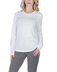 Armani Exchange White Cotton Tops & T-Shirt