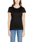 Armani Exchange Black Cotton Tops & T-Shirt