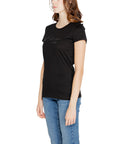 Armani Exchange Black Cotton Tops & T-Shirt