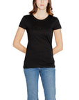 Armani Exchange Black Cotton Tops & T-Shirt