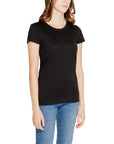 Armani Exchange Black Cotton Tops & T-Shirt