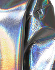 Dolce & Gabbana Silver Iridescent Full Zip Men Bomber Jacket