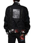 Dolce & Gabbana Black Nylon Full Zip Men Bomber Jacket
