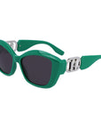 Karl Lagerfeld Green Injected Sunglasses