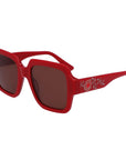 Karl Lagerfeld Red Acetate Sunglasses