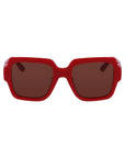 Karl Lagerfeld Red Acetate Sunglasses