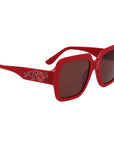 Karl Lagerfeld Red Acetate Sunglasses