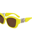 Karl Lagerfeld Yellow Injected Sunglasses