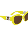 Karl Lagerfeld Yellow Injected Sunglasses