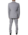 Dolce & Gabbana Gray Wool 3 Piece Slim Fit Formal Suit