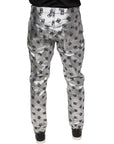 Dolce & Gabbana Silver DG Monogram Skinny Men Denim Jeans