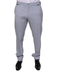 Dolce & Gabbana Light Gray Wool Formal Dress Pants