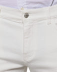 Dolce & Gabbana White Cotton Skinny Slim Men Denim Jeans