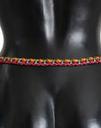 Dolce & Gabbana Elegant Multicolor Crystal-Embellished Belt