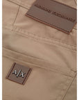 Armani Exchange Brown Cotton Jeans & Pant