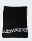 Armani Exchange Black Acrylic Scarf
