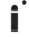 Armani Exchange Black Polyamide Scarf