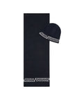 Armani Exchange Blue Wool Scarf