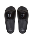 Armani Exchange Black And White Polyethylene Sandal