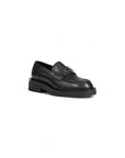 Tommy Hilfiger Black Leather Flat Shoe