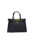 Replay Black Cotton Handbag