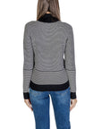 Sandro Ferrone Black And White Viscose Sweater