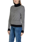 Sandro Ferrone Black And White Viscose Sweater