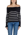 Sandro Ferrone Black And White Viscose Sweater