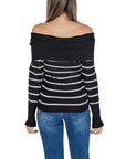 Sandro Ferrone Black And White Viscose Sweater