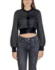 Sandro Ferrone Black Polyamide Cardigan