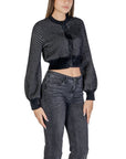Sandro Ferrone Black Polyamide Cardigan
