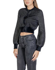 Sandro Ferrone Black Polyamide Cardigan