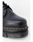 Dr. Martens Black Leather Flat Shoe