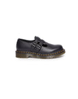 Dr. Martens Black Leather Flat Shoe
