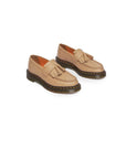 Dr. Martens Beige Leather Flat Shoe
