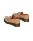 Dr. Martens Beige Leather Flat Shoe