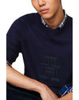 Tommy Hilfiger Blue Cotton Sweater