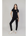 Moschino Black Cotton Tops & T-Shirt
