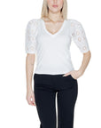 Morgan De Toi White Cotton Tops & T-Shirt