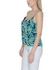 Morgan De Toi Turquoise Polyester Tops & T-Shirt