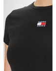 Tommy Hilfiger Jeans Black Cotton Tops & T-Shirt