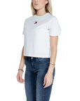 Tommy Hilfiger Jeans White Recycled Cotton Tops & T-Shirt