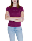 Tommy Hilfiger Jeans Purple Cotton Tops & T-Shirt
