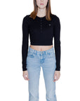 Tommy Hilfiger Jeans Black Cotton Tops & T-Shirt
