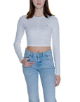 Tommy Hilfiger Jeans White Cotton Tops & T-Shirt