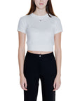 Tommy Hilfiger Jeans White Cotton Cotton Tops & T-Shirt