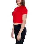 Tommy Hilfiger Jeans Red Organic Cotton Tops & T-Shirt
