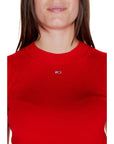 Tommy Hilfiger Jeans Red Organic Cotton Tops & T-Shirt